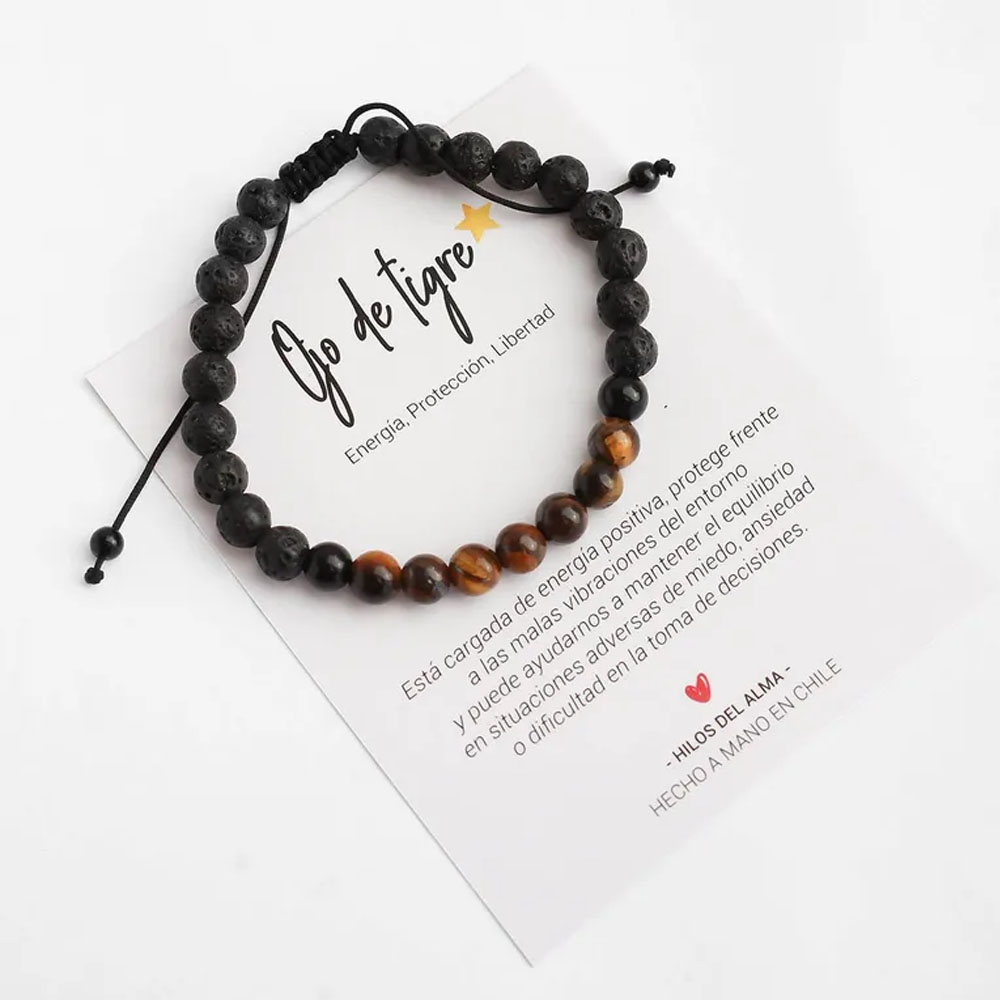 Pulsera Ojo de tigre - Hombre