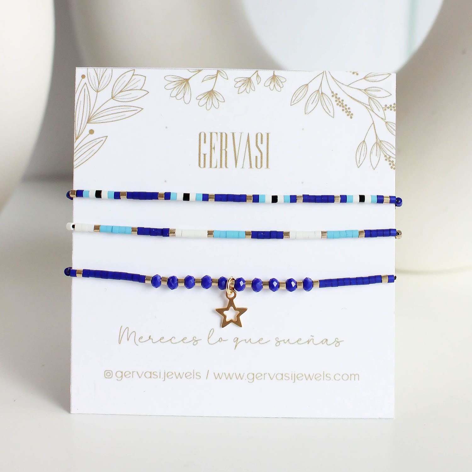 Pulsera 3 en 1 - Azul