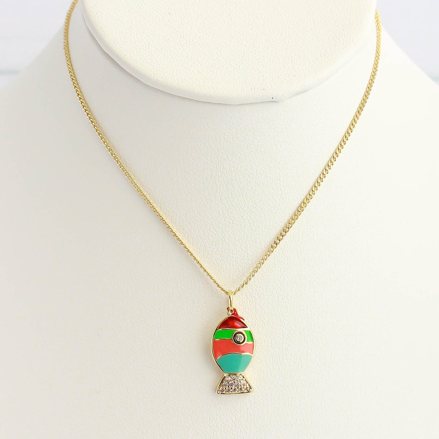 Collar - Pez esmaltado