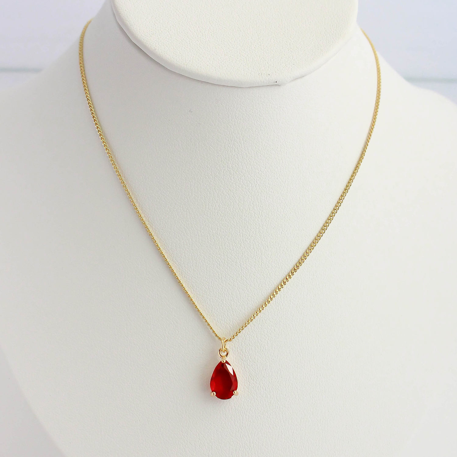 Collar gota - Rojo