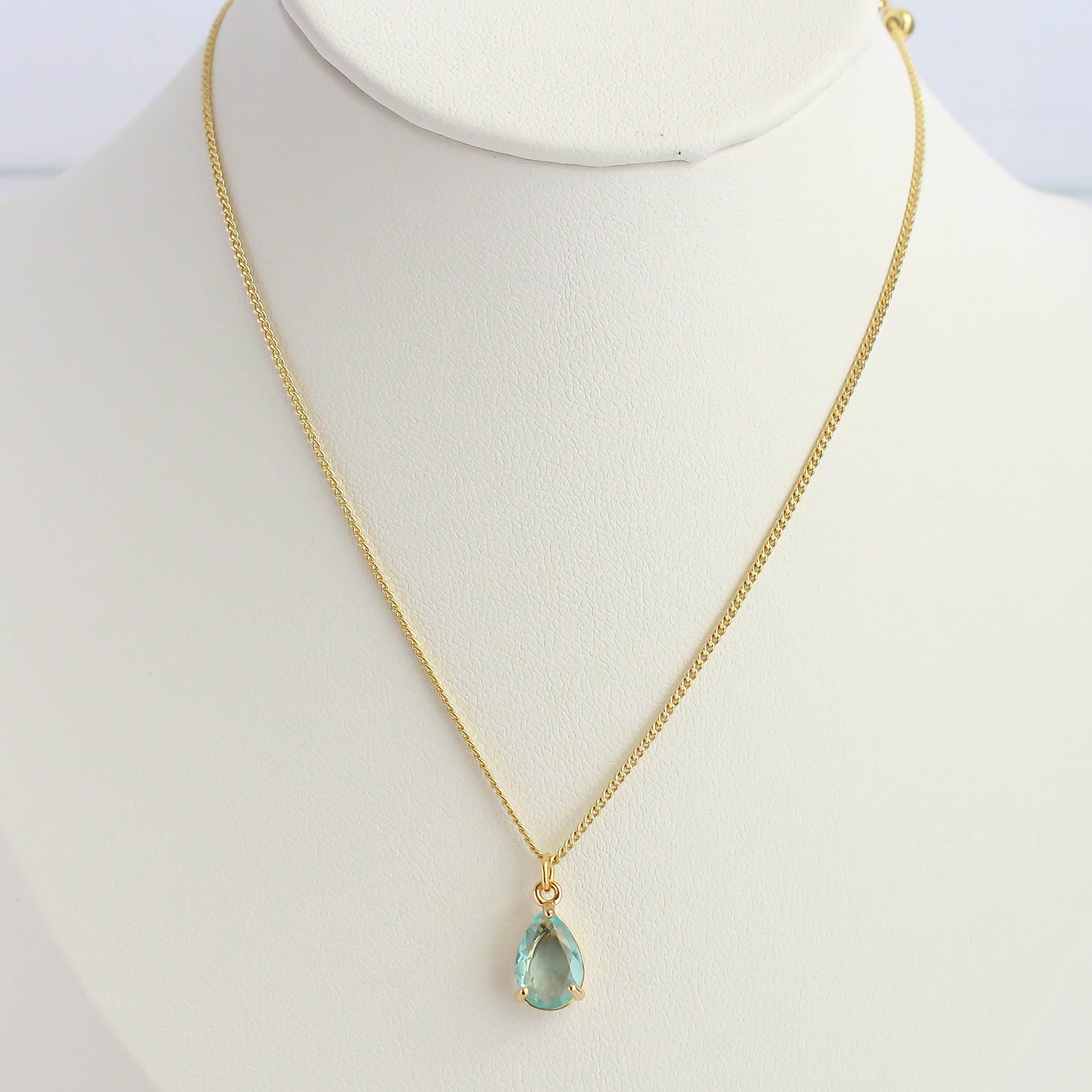 Collar gota - Celeste