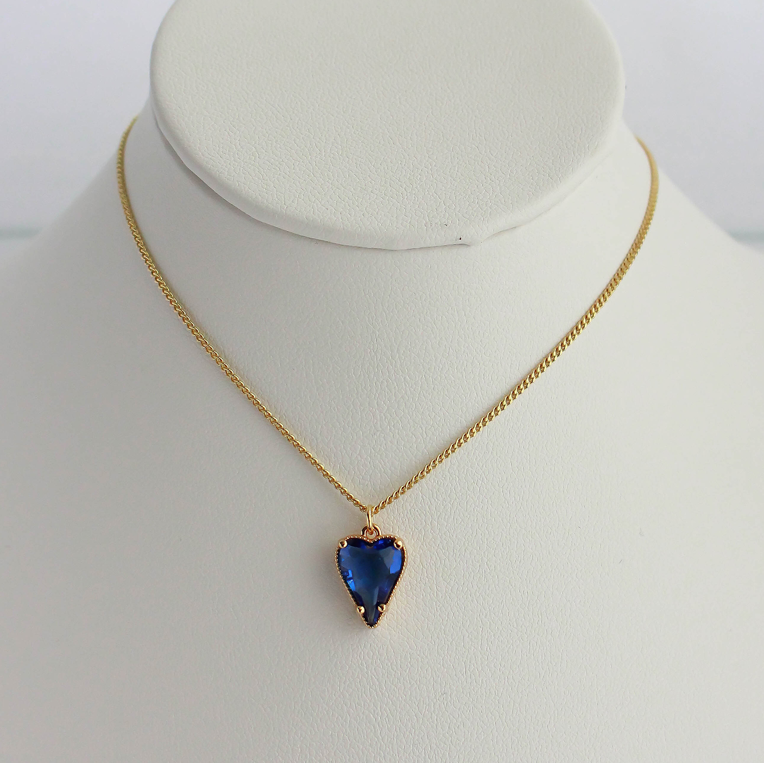 Collar corazón - Azul