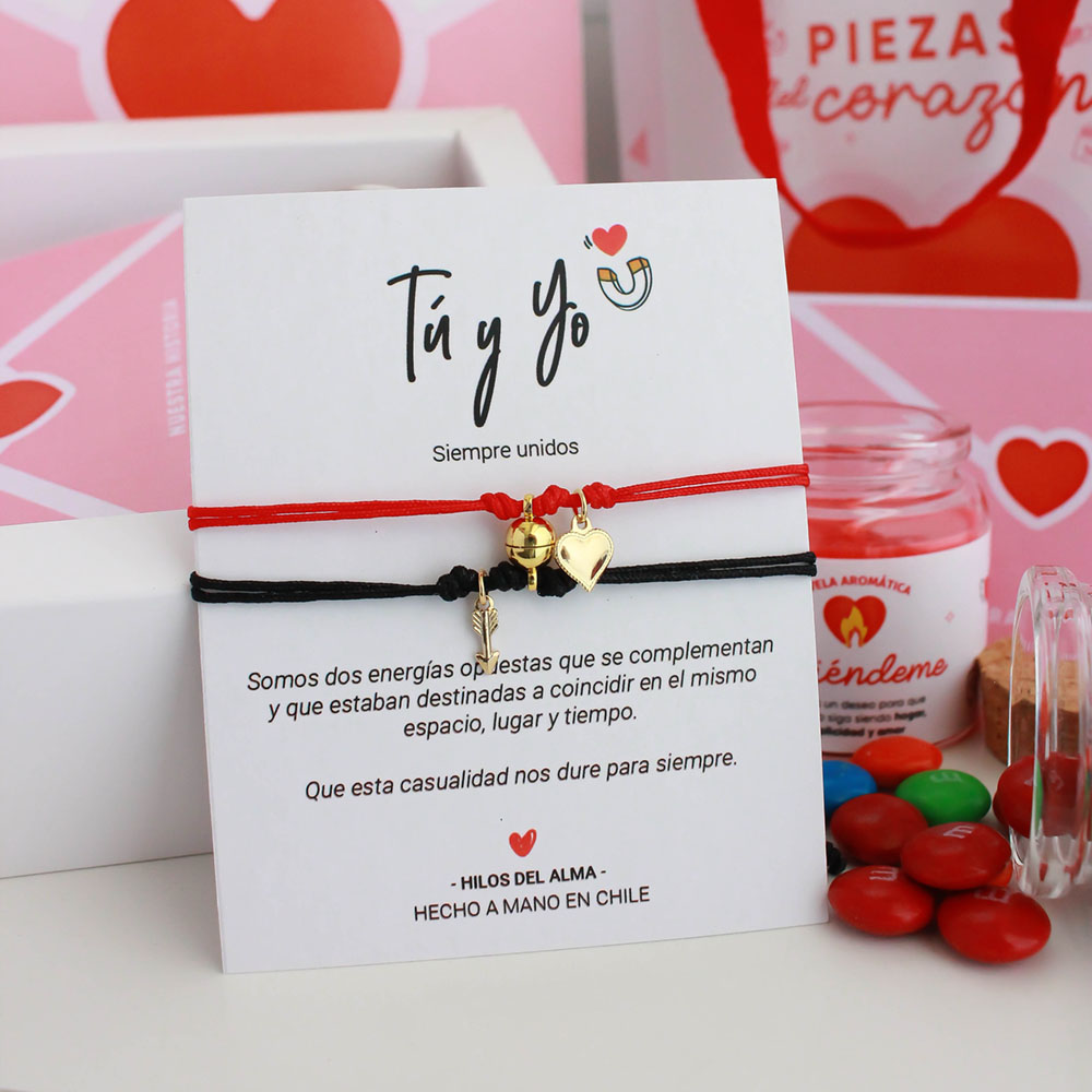 Box San Valentín - Tú y yo (Pulsera de imanes)