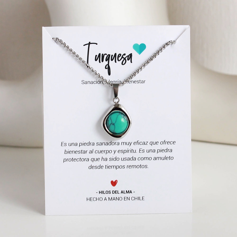 Cadena Gota - Hombre Turquesa